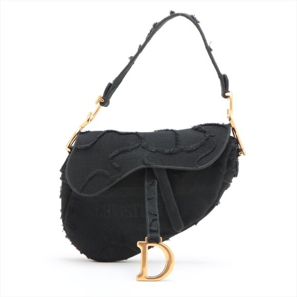 Dior Handbags - Sold✅Christian Dior Saddle Bag canvas Shoulder bag Black